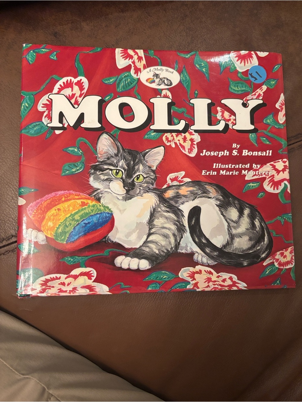 MOLLY Kids Book by Joseph S. Bonsall - Original Red Dust Cover